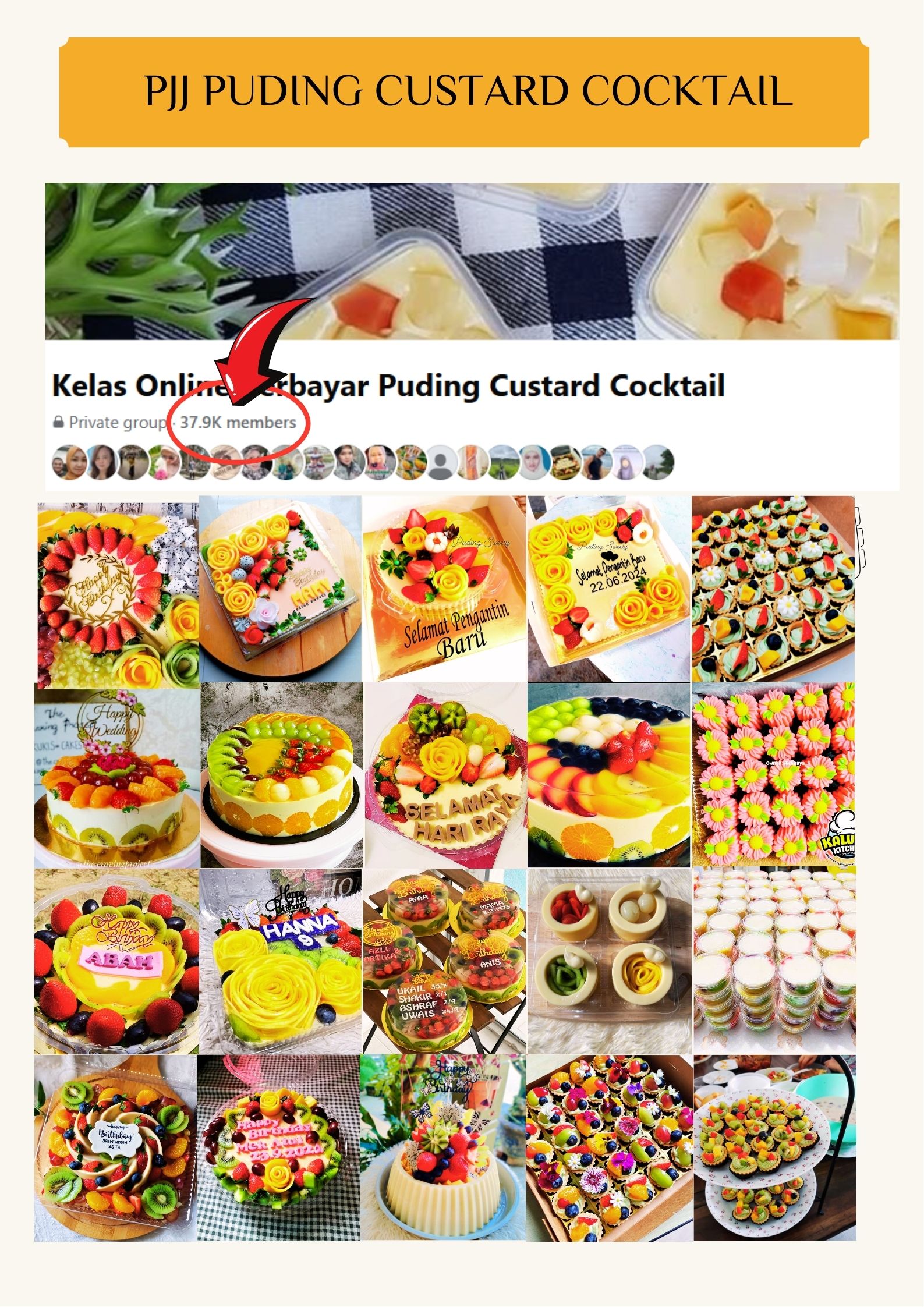 Pakej Puding Custard Cocktail